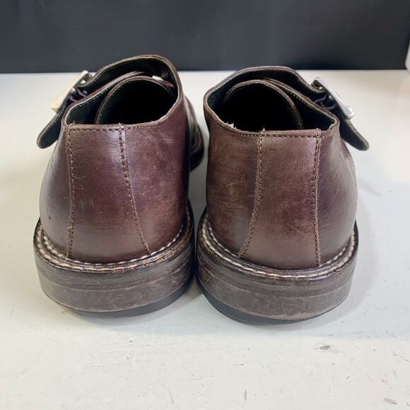 Donald J Pliner Kenzie Monk Buckle Strap Brown Leather Men Shoe Size 10.5 main image 14